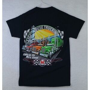 Lighthouse Trucking Company Shirt Mens Small Black